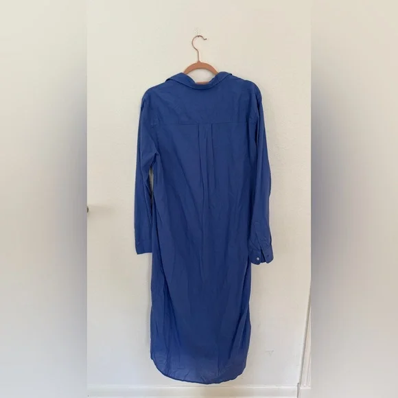 NWT FRANK & EILEEN Rory Woven Long Dress in Periwinkle - Picture 5 of 6